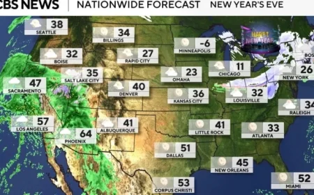 New Year’s Eve and Day Weather: Latest Forecast Maps Revealed