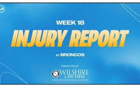 Los Angeles Chargers vs. Denver Broncos: Week 18 Injury Report 2025