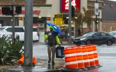 Las Vegas Braces for Rare New Year’s Rainfall