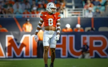 Jakobe Thomas Supports Hurricanes, Honors UM Legend