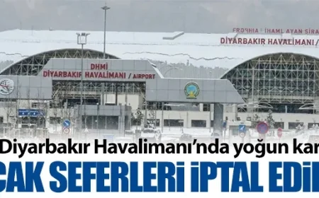 Snow Disrupts Flights in Diyarbakır