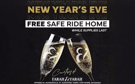 Farah & Farah Offers $50 Uber Credit for Safe New Year’s Eve Rides