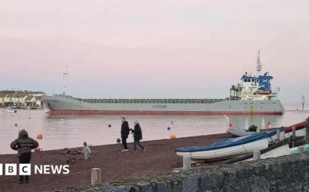 Devon Harbour Cargo Ship Successfully Refloated After Grounding
