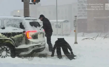 Michigan Winter Storm Dumps 2 Feet of Snow