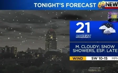 New Year’s Day Forecast: Breezy and Mostly Dry