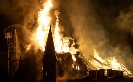 Fire Devastates Vondelkerk in Amsterdam, Sparks Force Evacuations