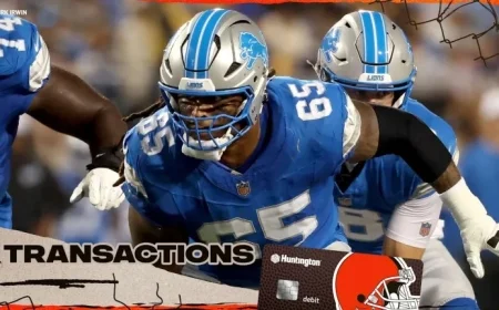 Browns Sign C Kingsley Eguakun, Place G Wyatt Teller on Injured Reserve