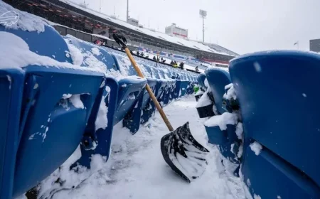 Highmark Stadium Seeks Snow Shovelers for Week 18 Game