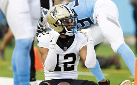 Chris Olave Sidelined Week 18 Due to Lung Blood Clot Detection