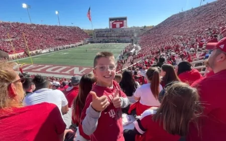 10-Year-Old with Rare Heart Defect Receives Rose Bowl Tickets to Support IU Football