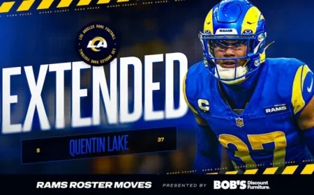 Rams Extend Quentin Lake’s Contract for Three More Years