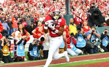Alabama Scores with Field Goal Against Indiana at Rose Bowl