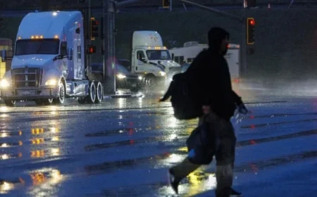 Heavy New Year’s Day Rain Floods Southern California Highways