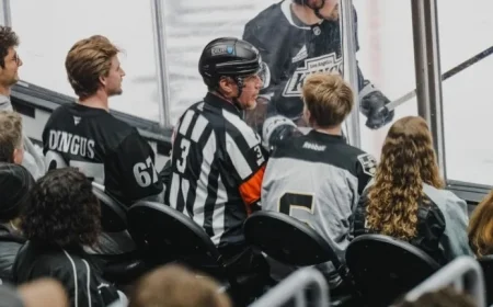 Will Ferrell Entertains Fans as NHL Referee at Kings Game