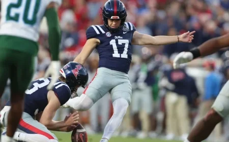 Lucas Carneiro Breaks Sugar Bowl Field Goal Record for Ole Miss Kicker
