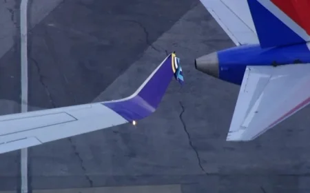 Avelo Plane Clips Parked Southwest Wing at Raleigh-Durham; No Injuries Reported