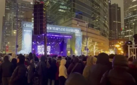 Chicago River Shines at Downtown New Year’s Eve Gala Celebration
