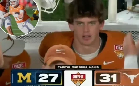 Arch Manning’s Off-Color Comment Caught on Camera at Citrus Bowl Victory