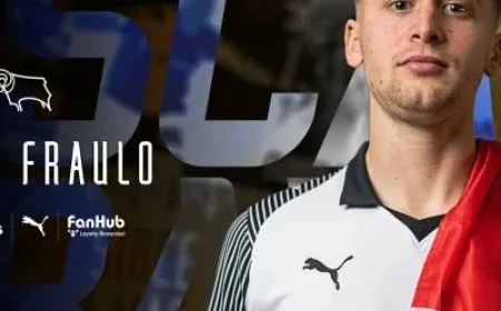 Danish Midfielder Oscar Fraulo Signs with Derby County