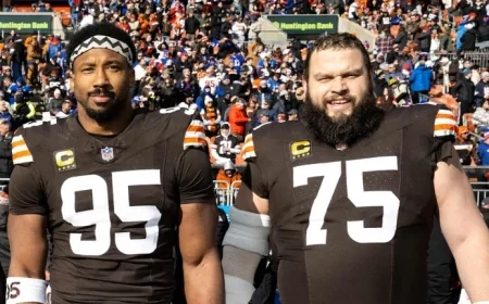Myles Garrett, Joel Bitonio Honored with Local PFWA Awards
