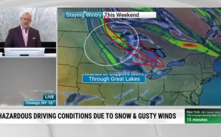 Lake-Effect Snow Persists, Intensifying This Weekend