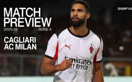 Cagliari vs AC Milan: Serie A 2025/26 Stats, Standings, Referee & Suspensions