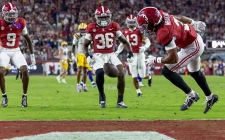 Alabama 5-Star Discusses Transition Season from Defensive Back to Wide Receiver