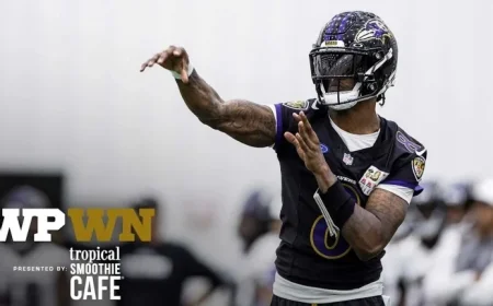 Lamar Jackson Returns to Full Practice; Rashod Bateman Remains Sidelined