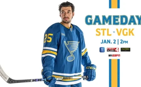 Blues Battle Golden Knights: Game Preview