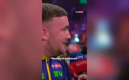Luke Littler Reacts Calmly to Ally Pally Crowd Boos
