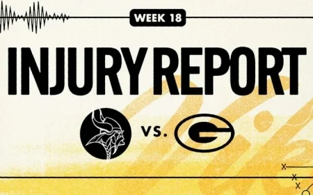 Vikings vs. Packers Week 18 Injury Report 2025
