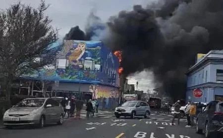 Massive Fire Engulfs Downtown Arcata