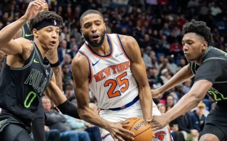 Mikal Bridges Injured in Knicks’ Victory Against Pelicans