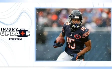 Rome Odunze Returns to Practice, Status Uncertain for Sunday Game