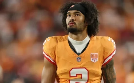 Bucs Rookie Emeka Egbuka Engaged to Notre Dame Soccer Star Laney Matriano