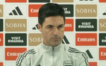Arteta Discusses Eze, Madueke, Nwaneri Playtime and Title Run-in Lessons