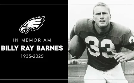 Eagles Honor Billy Ray Barnes After His Passing