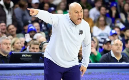 Micah Shrewsberry’s Postgame Outburst Under Review After Notre Dame Defeat