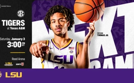 LSU Basketball Begins SEC Play Saturday at Texas A&M