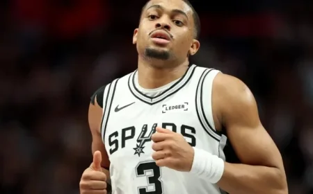 San Antonio Spurs Battle Portland Trail Blazers in Basketball Showdown