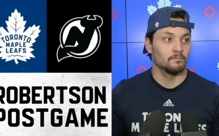 Nicholas Robertson Shines in Game Against New Jersey Devils, Dec 30, 2025