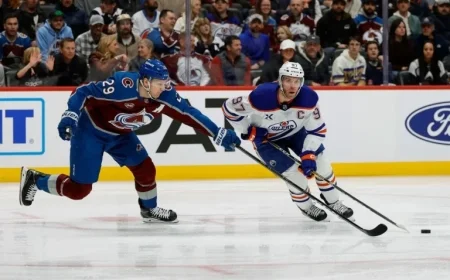 MacKinnon and McDavid Dominate NHL Scoring Charts