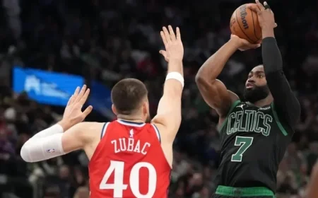 Jaylen Brown Scores 50 as VJ Edgecombe Impresses Once More