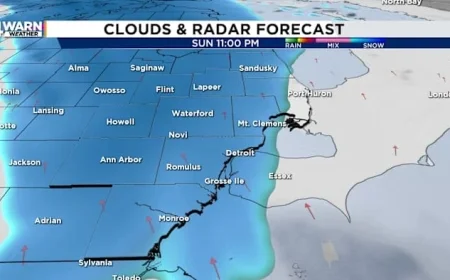 Metro Detroit Braces for Snow After a Dry Sunday