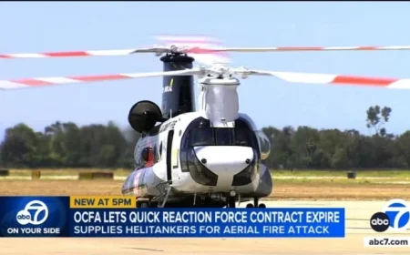 Orange County Fire Authority Lets Firefighting Helicopter Contract Lapse