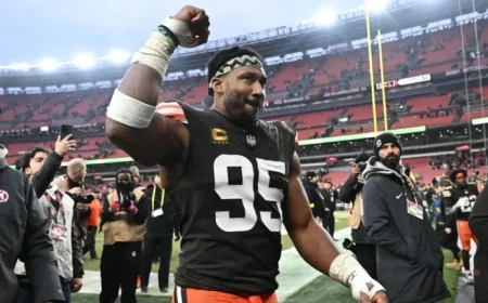 Myles Garrett Pursues NFL Sack Record: Live Updates on Browns DE