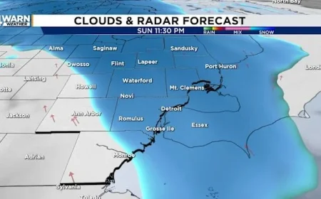 Snow Expected in Metro Detroit Before Upcoming Warm-Up