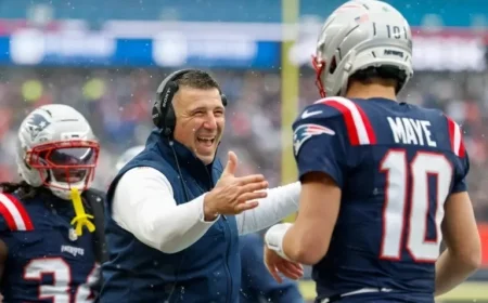 Patriots’ Mike Vrabel Seeks Partnership with Foxboro High After Drake Maye Banter