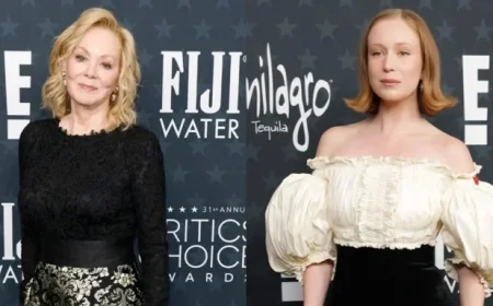 Jean Smart & Hannah Einbinder Shine at 2026 Critics Choice Awards Arrival