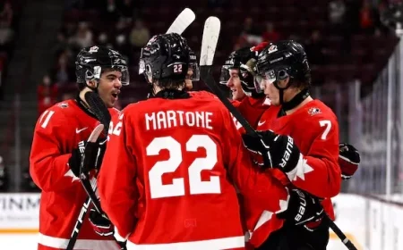 Canada Dominates Slovakia 7-1 in World Junior Quarterfinals Victory